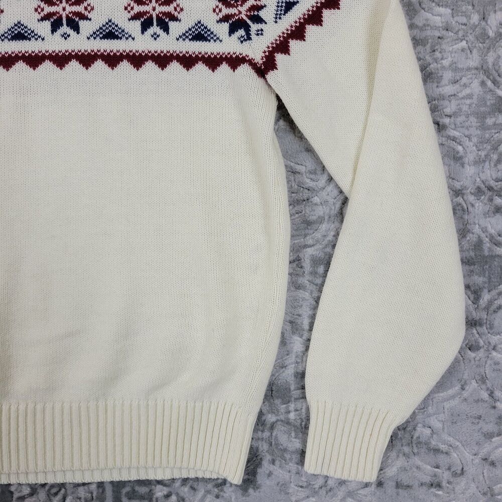 Vintage Sears Sweater Women’s Small White Sportswear Winter Made In The USA - Picture 7 of 13